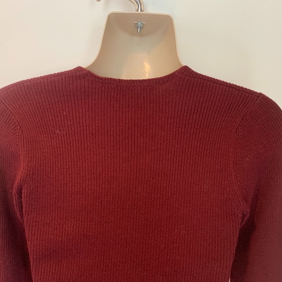 Sandro Paris lace up ribbed sweater - Picture 6 of 7